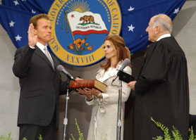 Der neue Gouverneur von Kalifornien: Arnold Schwarzenegger